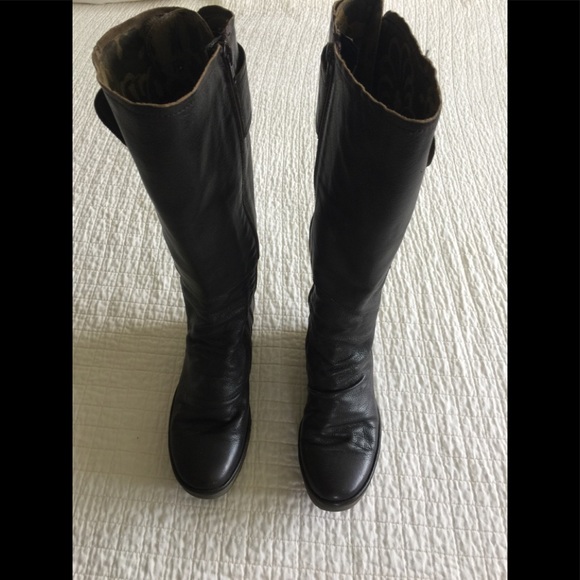 Fly London Knee High Brown Boots 